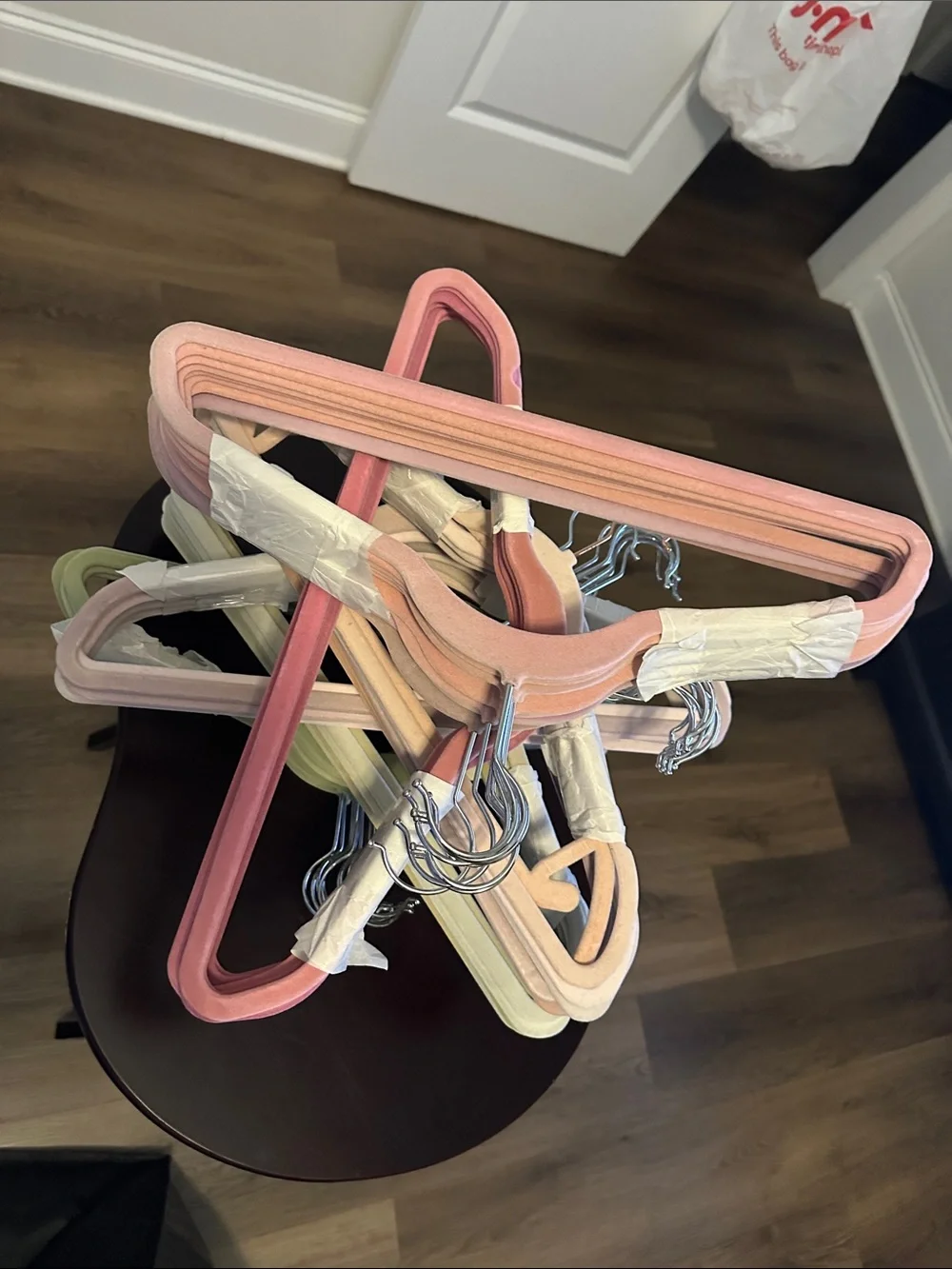 Velvet Non-Slip Hangers Set - Pastel Pink, Blush, Cream, Light Yellow, Sage#60